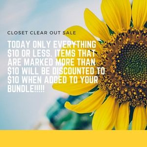 Everything must go!